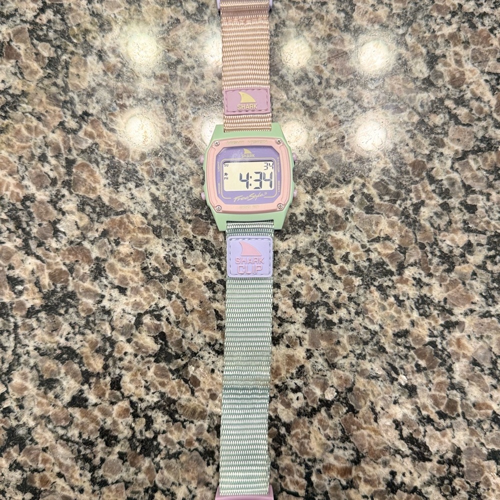 Freestyle Shark Clip Digital Watch - Pastel Pink & Mint - Picture 2 of 2